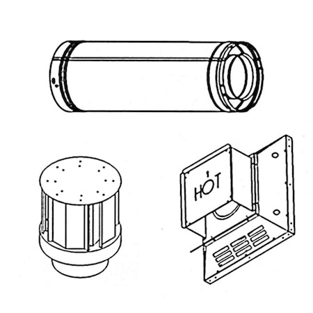 Perfectpillows 12 in. Direct Vent Pipe PE3500802